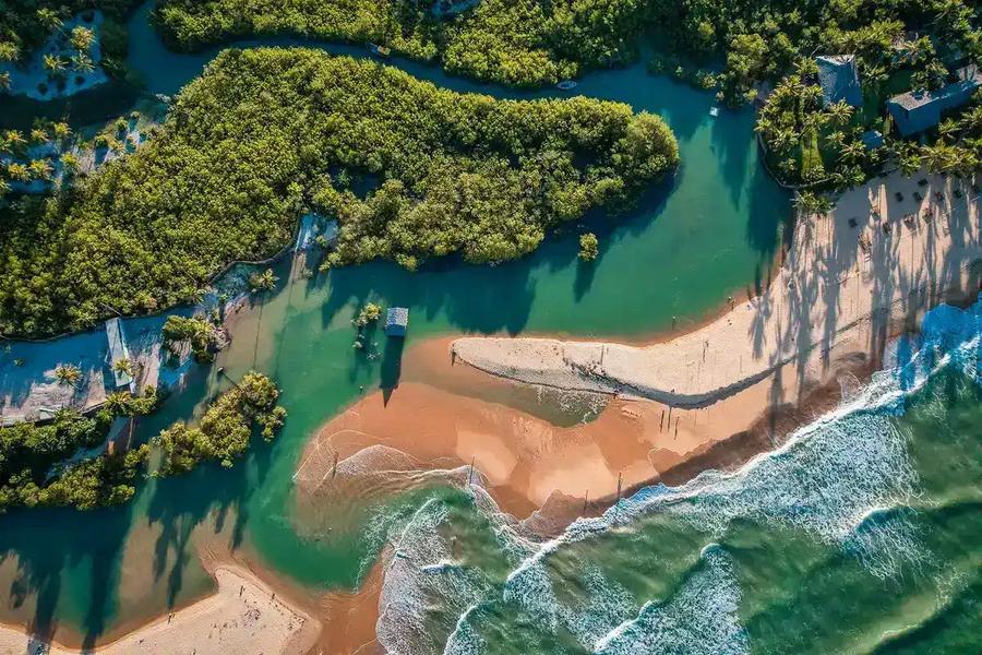Vista aérea de Trancoso, Bahia